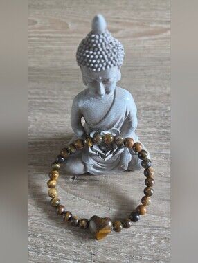 🐯🧡 Tiger’s Eye Heart Bracelet 🧡🐯